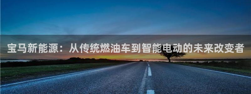 新宝gg选择75775：宝马新能源：从传