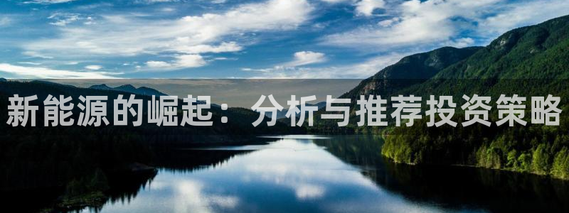 新宝gg官方：新能源的崛起：分析与推荐投