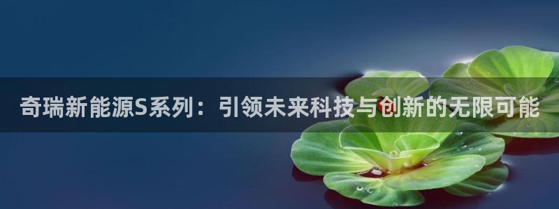 新宝gg技术：奇瑞新能源S系列：引领未来