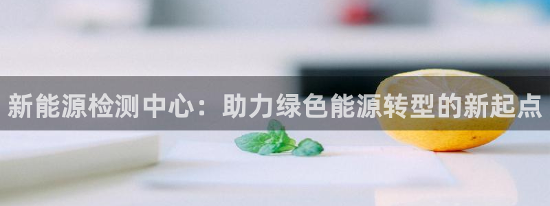 行新宝gg：新能源检测中心：助力绿色能源